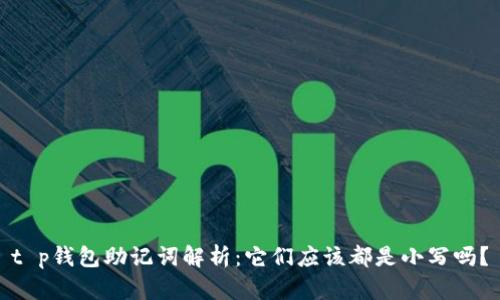 t p钱包助记词解析：它们应该都是小写吗？